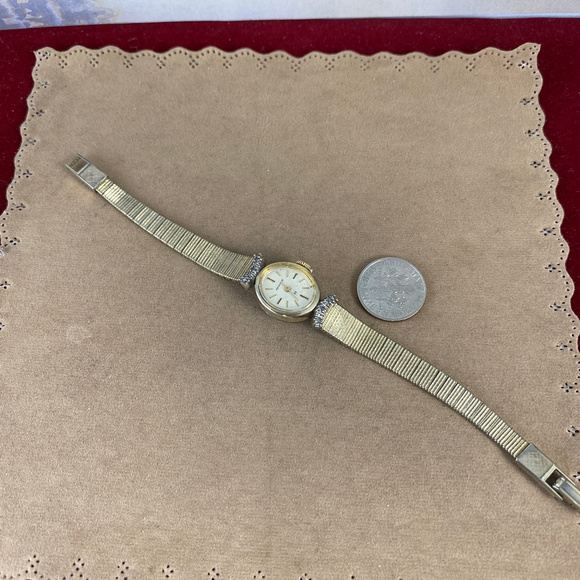 Vintage 1950's Hamilton Diamond Watch 10K GF - Picture 3 of 6